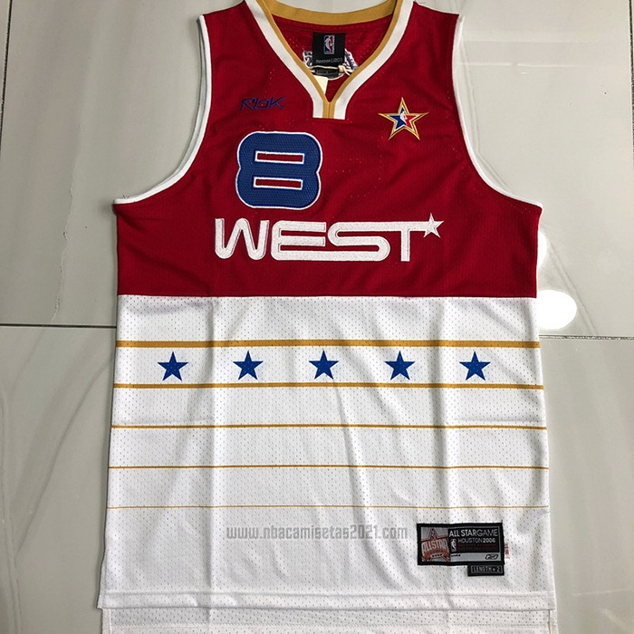Camiseta All Star 2006 Kobe Bryant #8 Rojo Blanco